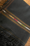 Men's Winter Pashmina Woolen Shawl - (Black) - JS-01