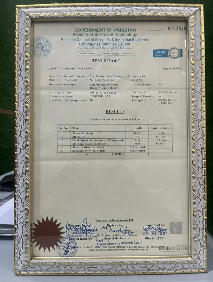 Zafrani Glow Cream 500 ML